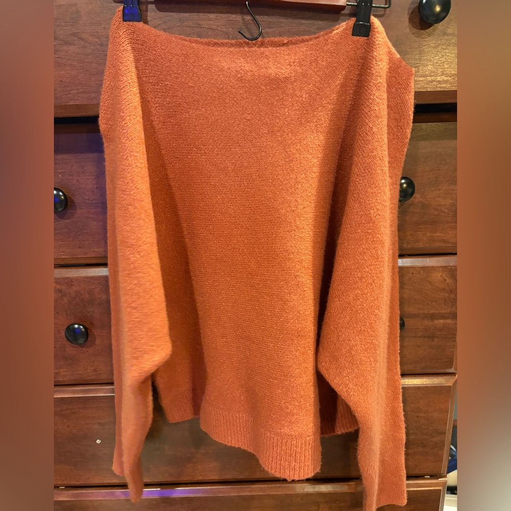 Forever 21 Women's Cowl Neck Sweater in Orange